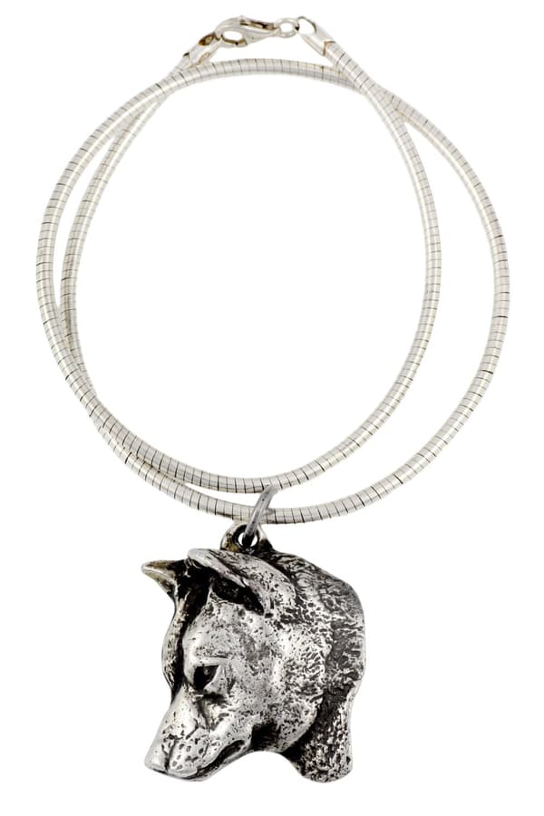 Shiba Inu - ett halsband med en hund, unika smycken för en hundfantast, ett unikt hänge på en orm av Art-Dog