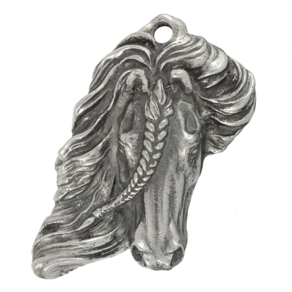 Frieserhäst - halsband med en häst, unika smycken för en hästfantast, unikt Art-Dog huggormhänge
