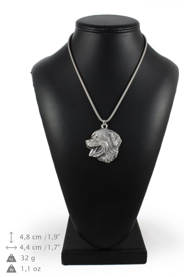 Berner Sennenhund, Berner Sennenhund - halsband med en hund, unika smycken för en hundfantast, unikt Art-Dog huggormhänge