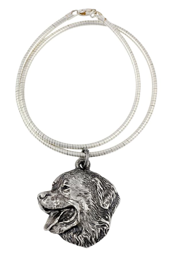 Berner Sennenhund, Berner Sennenhund - halsband med en hund, unika smycken för en hundfantast, unikt Art-Dog huggormhänge