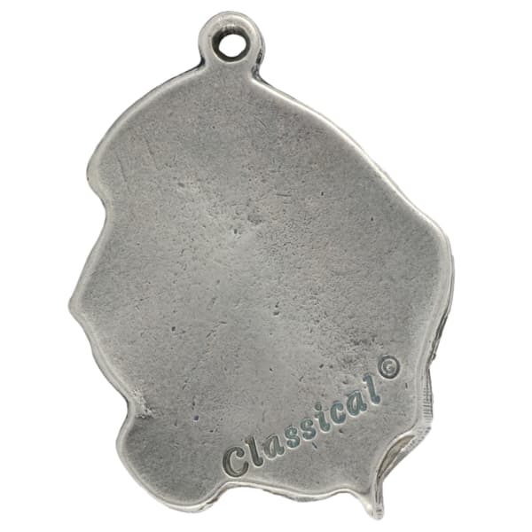 Basset Hound III - ett halsband med en hund, unika smycken för en hundfantast, ett unikt hänge på en orm från Art-Dog