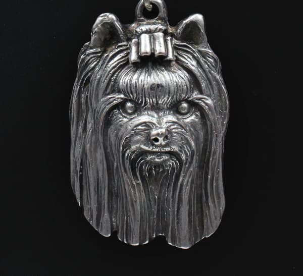 Yorkshire Terrier, York, York, Yorkie III - halsband med en hund, unika smycken för en hundfantast, unikt hänge på en orm från Art-Dog