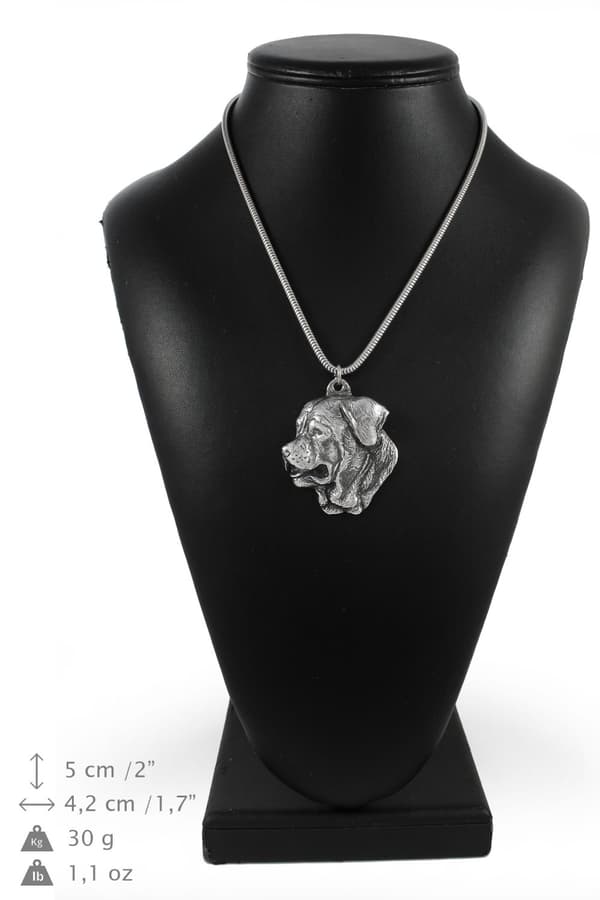 Tosa Inu, Tosa-inu, Japanese Mastiff - ett halsband med en hund, unika smycken för en hundfantast, ett unikt hänge på en orm från Art-Dog