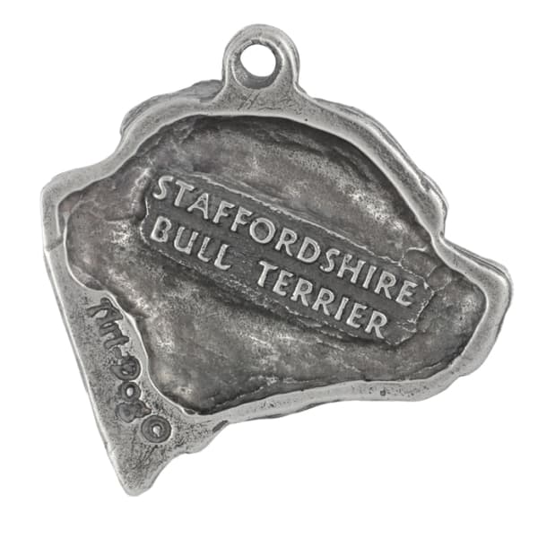 Staffordshire Bull Terrier, Staffik, Staffi III - halskæde med en hund, unikke smykker til en hundefan, unikt Art-Dog hugormvedhæng