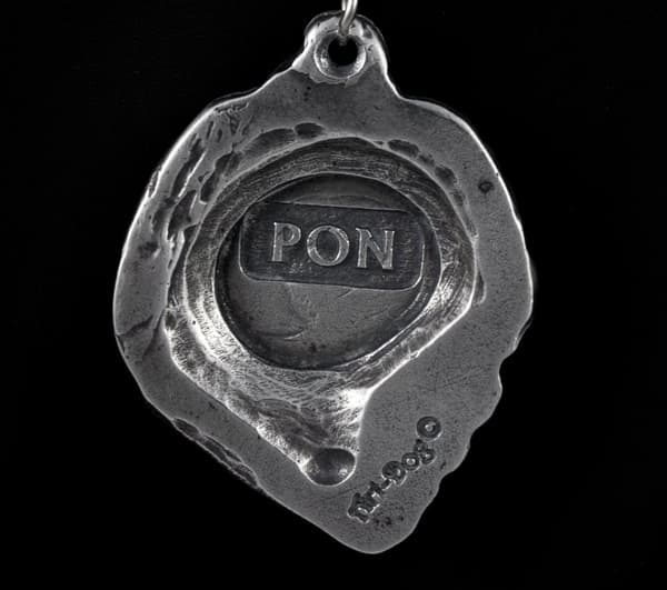 Polish Lowland Sheepdog, PON - halsband med en hund, unika smycken för en hundfantast, unikt Art-Dog huggormhänge