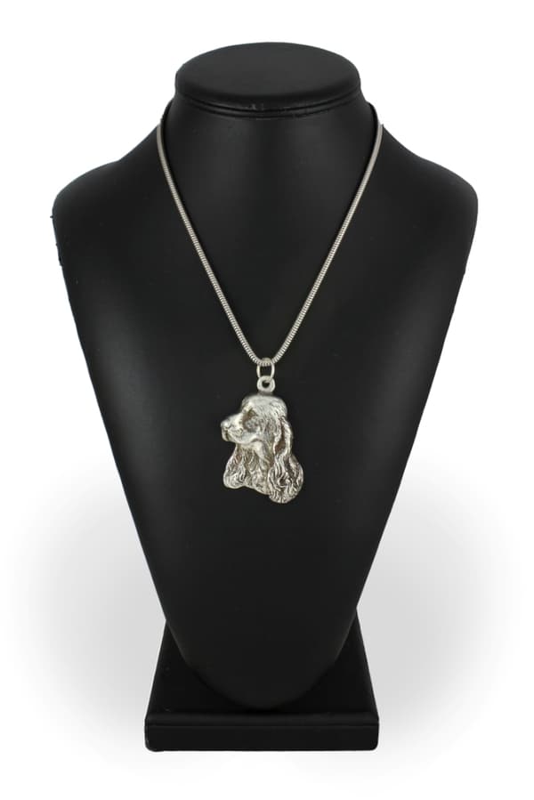 Engelsk Cocker Spaniel - halsband med en hund, unika smycken för en hundfantast, unikt Art-Dog huggormshänge