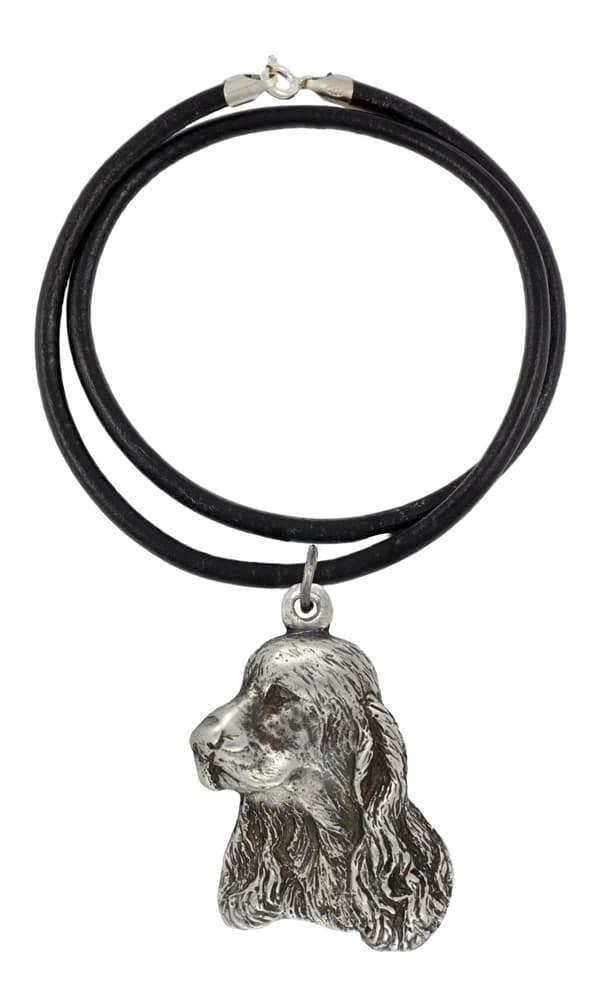 Engelsk Cocker Spaniel - halsband med en hund, unika smycken för en hundfantast, unikt Art-Dog huggormshänge