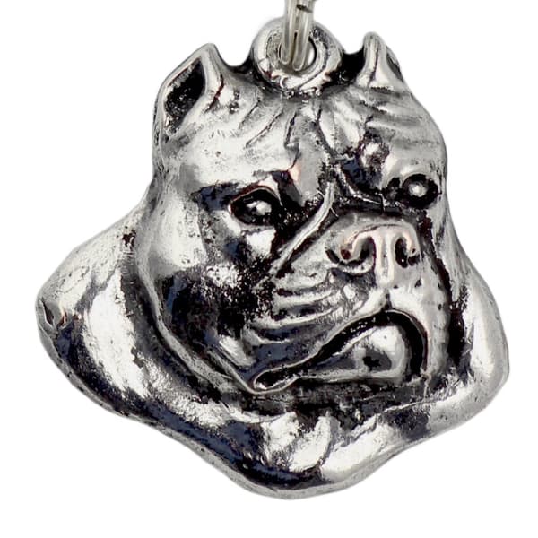 American Bully - ett halsband med en hund, unika smycken för en hundfantast, ett unikt hänge på en orm från Art-Dog