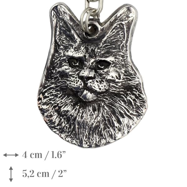 Maine Coon - ett halsband med en hund, unika smycken för en hundfantast, ett unikt hänge på en orm av Art-Dog