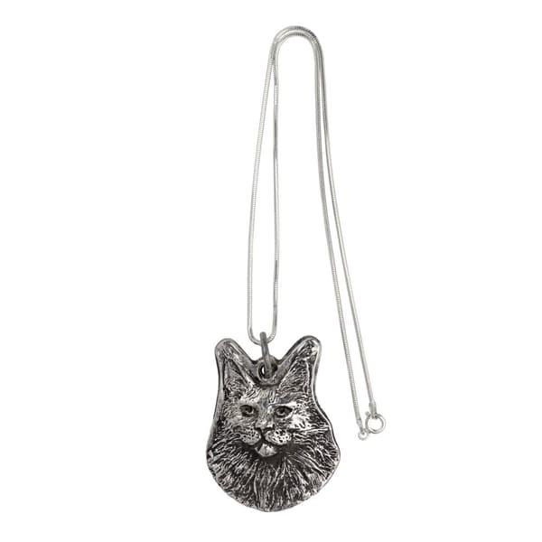 Maine Coon - ett halsband med en hund, unika smycken för en hundfantast, ett unikt hänge på en orm av Art-Dog