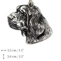 Pikkukuva 4 / 6: Clumber Spaniel I - kaulakoru koiran kanssa, ainutlaatuiset korut koirafanille, ainutlaatuinen riipus käärmeessä Art-Dogilta