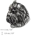 Pikkukuva 4 / 6: Apinapinseri, Affenpinscher - kaulakoru koiran kanssa, ainutlaatuisia koruja koirafanille, ainutlaatuinen Art-Dogin riipus käärmeessä
