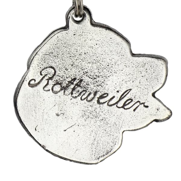 Rottweiler III - ett halsband med en hund, unika smycken för en hundfantast, ett unikt hänge på en orm av Art-Dog