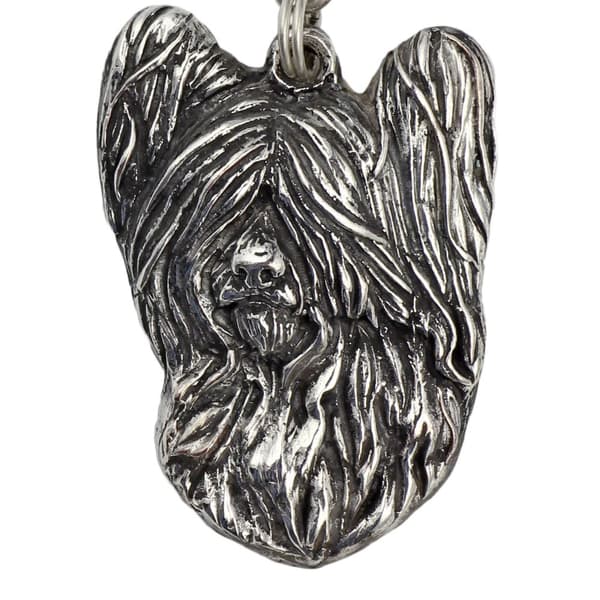 Skye Terrier - kaulakoru koiran kanssa, ainutlaatuisia koruja koirafanille, ainutlaatuinen riipus käärmeessä Art-Dogilta