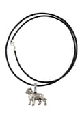 Miniatyrbild 1 av 3: Cane Corso Italiano I - halsband med hund, silverpläterat hänge för en hundälskare, subtila smycken från Art-Dog