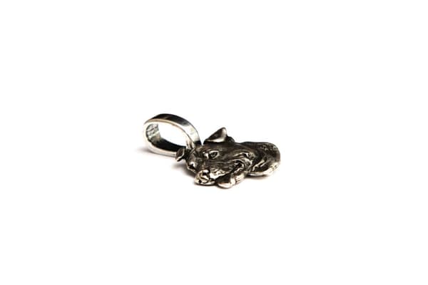 American Staffordshire terrier, Amstaff, Amstaf - halsband med en hund, silverpläterat hänge för en hundälskare, subtila smycken av Art-Dog