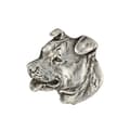 Miniatyrbild 4 av 5: American Staffordshire terrier, Amstaff, Amstaf - halsband med en hund, silverpläterat hänge för en hundälskare, subtila smycken av Art-Dog