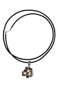 Miniatyrbild 1 av 5: American Staffordshire terrier, Amstaff, Amstaf - halsband med en hund, silverpläterat hänge för en hundälskare, subtila smycken av Art-Dog
