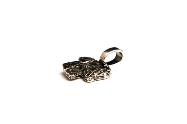 Schnauzer, Schnauzer I - halsband med en hund, silverpläterat hänge för en hundälskare, subtila smycken från Art-Dog