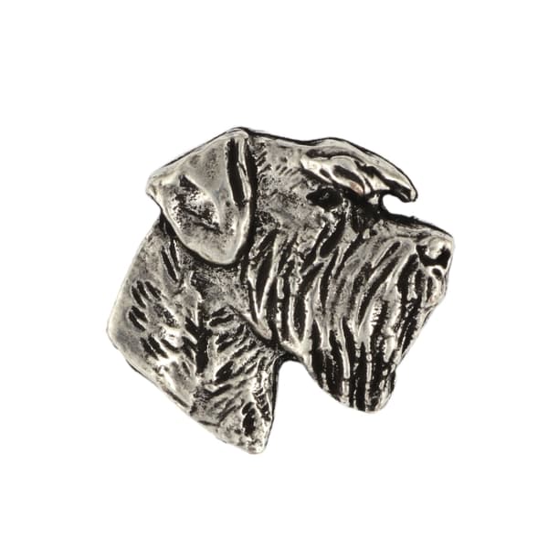 Schnauzer, Schnauzer I - halsband med en hund, silverpläterat hänge för en hundälskare, subtila smycken från Art-Dog