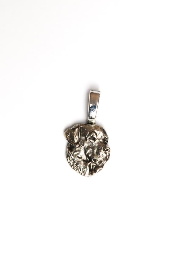 Labrador Retriever - halsband med en hund, silverpläterat hänge för en hundälskare, subtila smycken från Art-Dog