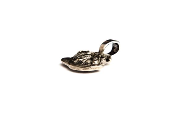 Engelsk bulldog, Bulldog II - halsband med hund, silverpläterat hänge för en hundälskare, subtila smycken av Art-Dog