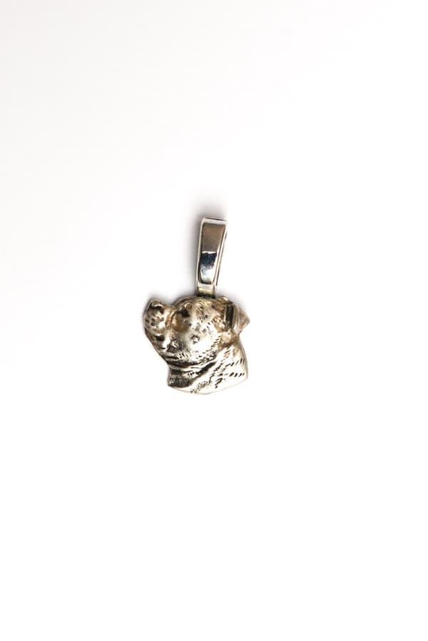Staffordshire Bull Terrier, Staffik, Staffi - halsband med hund, silverpläterat hänge för en hundälskare, subtila smycken från Art-Dog