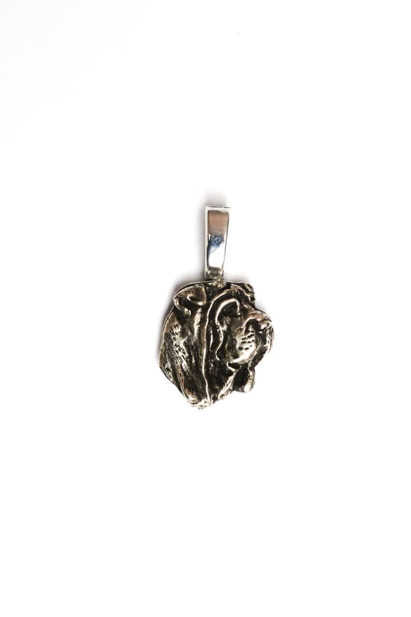 Shar Pei II - halsband med hund, silverpläterat hänge för en hundälskare, subtila smycken från Art-Dog