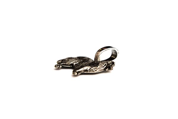 Långhårig Scottish Shepherd, Collie rough - halsband med en hund, silverpläterat hänge för en hundälskare, subtila smycken från Art-Dog