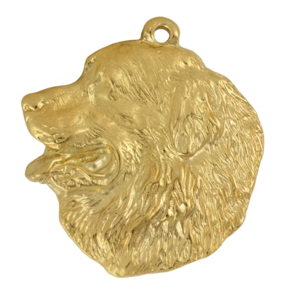 Berner Sennenhund, Berner Sennenhund I - halsband med hund i presentförpackning, guldpläterat hänge för en hundfantast, iögonfallande Art-Dog smycken
