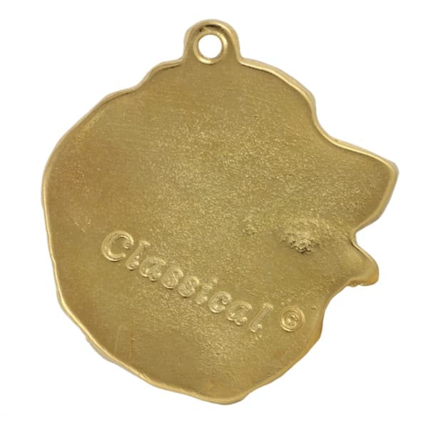 Berner Sennenhund, Berner Sennenhund I - halsband med hund i presentförpackning, guldpläterat hänge för en hundfantast, iögonfallande Art-Dog smycken
