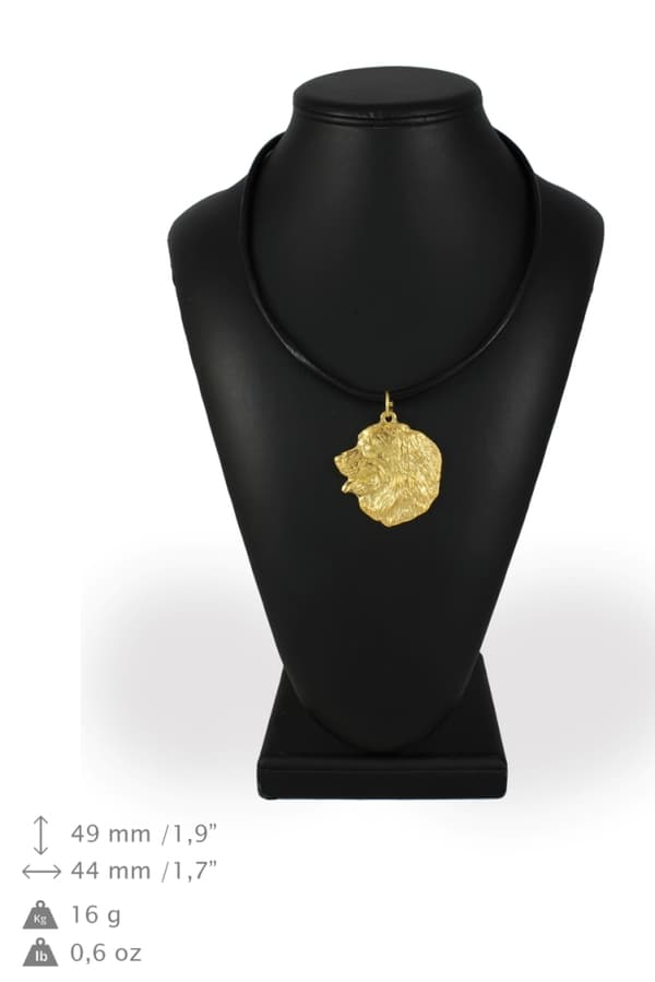 Berner Sennenhund, Berner Sennenhund I - halsband med hund i presentförpackning, guldpläterat hänge för en hundfantast, iögonfallande Art-Dog smycken