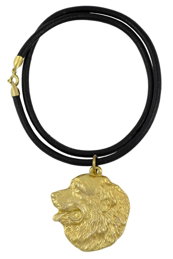 Berner Sennenhund, Berner Sennenhund I - halsband med hund i presentförpackning, guldpläterat hänge för en hundfantast, iögonfallande Art-Dog smycken