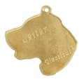 Miniatyrbild 4 av 6: Engelsk setter, Laverack - halsband med en hund i presentförpackning, guldpläterat hänge för en hundfantast, iögonfallande Art-Dog-smycken