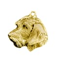 Pikkukuva 4 / 6: Mäyräkoira II - kaulakoru koiralla lahjarasiassa, kullattu riipus koirafanille, katseenvangitsija Art-Dog koruja