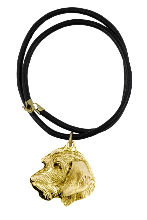 Mäyräkoira II - kaulakoru koiralla lahjarasiassa, kullattu riipus koirafanille, katseenvangitsija Art-Dog koruja