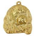 Miniatyrbild 3 av 6: Cavalier King Charles Spaniel - halsband med en hund i presentförpackning, guldpläterat hänge för en hundfantast, iögonfallande Art-Dog-smycken