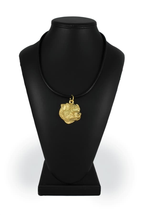 Norfolk Terrier - halsband med en hund i presentask, guldpläterat hänge för en hundfantast, iögonfallande Art-Dog-smycken