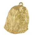 Miniatyrbillede 2 af 5: Bearded Collie, Highland Collie - halskæde med en hund i gaveæske, forgyldt vedhæng til en hundefan, iøjnefaldende Art-Dog smykker