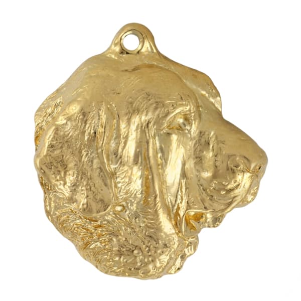 Spanish Mastiff - halsband med en hund i presentask, guldpläterat hänge för en hundfantast, iögonfallande Art-Dog-smycken