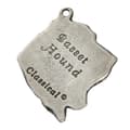 Miniatyrbild 8 av 8: Basset Hound I - ett halsband med en hund i en presentask, en silverpläterad medaljong för en hundfantast, ett iögonfallande hänge från Art-Dog