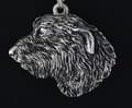 Miniatyrbild 3 av 8: Irländsk varghund, irländsk varghund I - halsband med en hund i presentask, silverpläterad medaljong för en hundfantast, snyggt hänge från Art-Dog