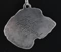 Miniatyrbild 4 av 8: Irländsk varghund, irländsk varghund I - halsband med en hund i presentask, silverpläterad medaljong för en hundfantast, snyggt hänge från Art-Dog