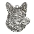 Miniatyrbild 7 av 8: Cardigan Welsh Corgi - ett halsband med en hund i en presentask, en silverpläterad medaljong för en hundfantast, ett iögonfallande hänge från Art-Dog