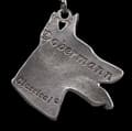 Miniatyrbild 4 av 6: Doberman, Dobermann - ett halsband med en hund i en presentask, en silverpläterad medaljong för en hundfantast, ett iögonfallande hänge från Art-Dog