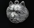 Miniatyrbild 3 av 8: Norwich Terrier - ett halsband med en hund i en presentask, en silverpläterad medaljong för en hundfantast, ett iögonfallande hänge från Art-Dog