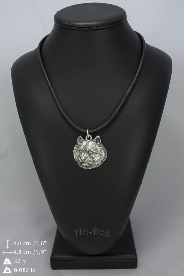 Norwich Terrier - ett halsband med en hund i en presentask, en silverpläterad medaljong för en hundfantast, ett iögonfallande hänge från Art-Dog