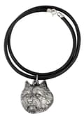 Miniatyrbild 2 av 8: Norwich Terrier - ett halsband med en hund i en presentask, en silverpläterad medaljong för en hundfantast, ett iögonfallande hänge från Art-Dog