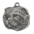 Pikkukuva 7 / 8: Kissa - kaulakoru kissalla lahjarasiassa, hopeoitu medaljonki kissafaneille, katseenvangitsija Art-Dogin riipus