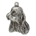 Miniatyrbillede 5 af 6: Engelsk Cocker Spaniel - halskæde med en hund i gaveæske, sølvbelagt medaljon til en hundefan, iøjnefaldende Art-Dog vedhæng